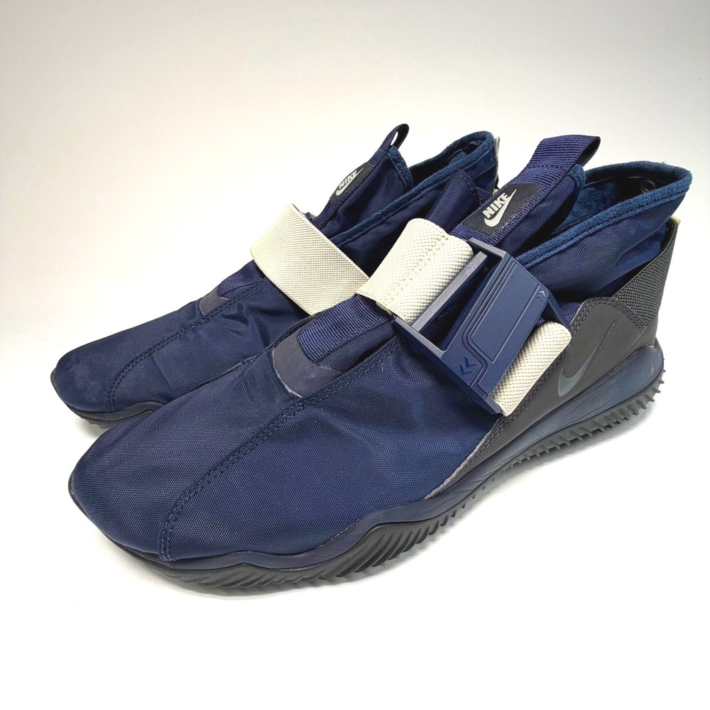 Nike Komyuter AA0531-400 Strap Sneakers Mens 10.5 Navy Techwear